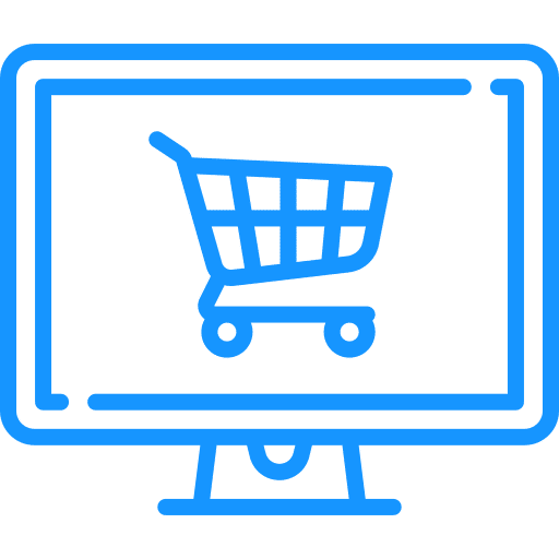 Icono de venta online web